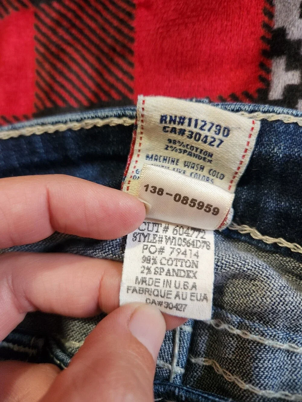 True Religion Becky Y2K Pearl Button Flap Pocket Bootcut Jeans Size 31 - Picture 8 of 15